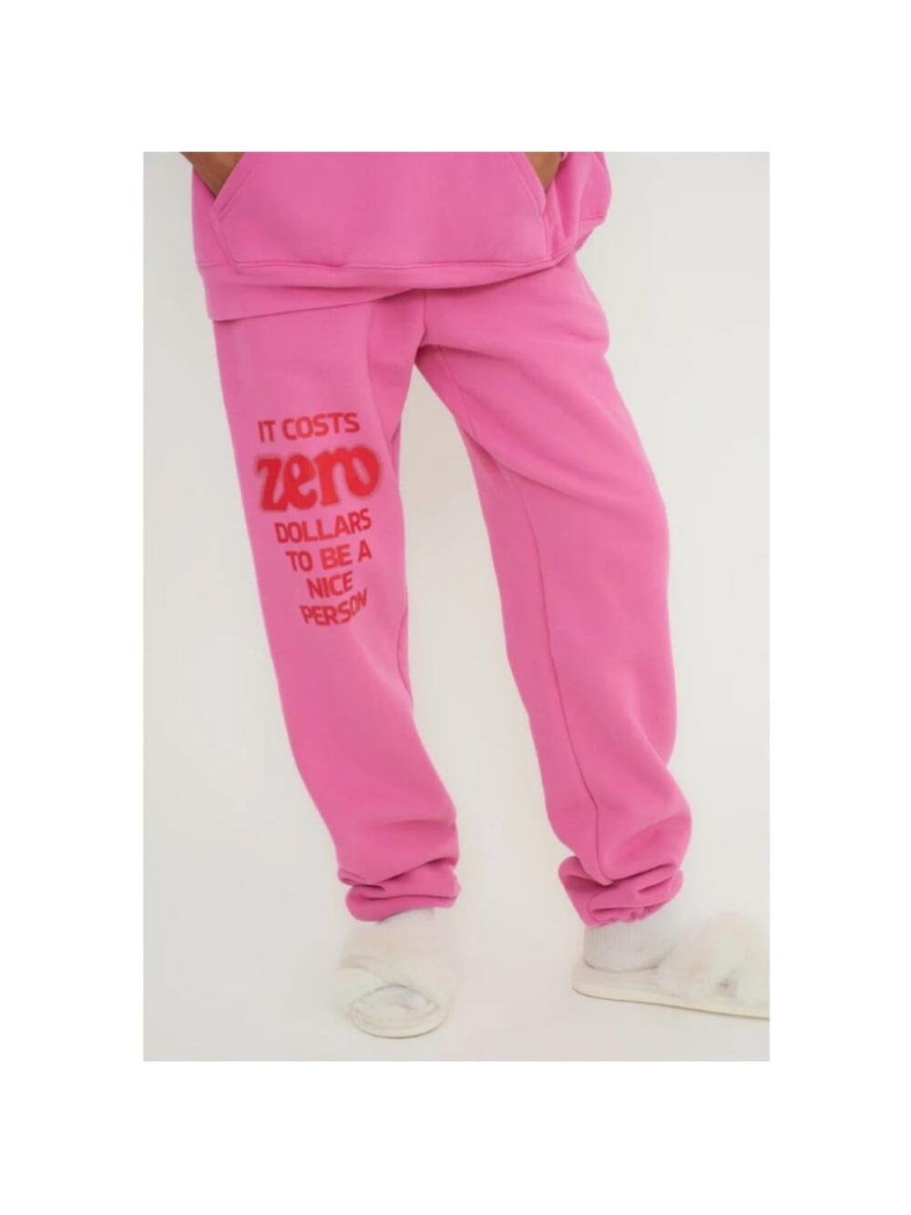 Mayfair Group- It Costs Zero Pink Sweatpants